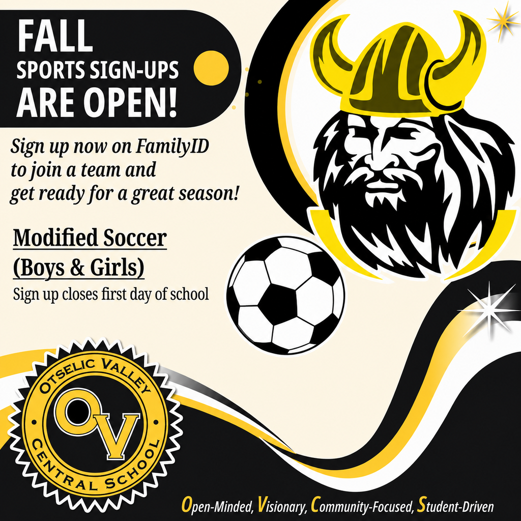 Fall Sports Sign Up - Modified Soccer