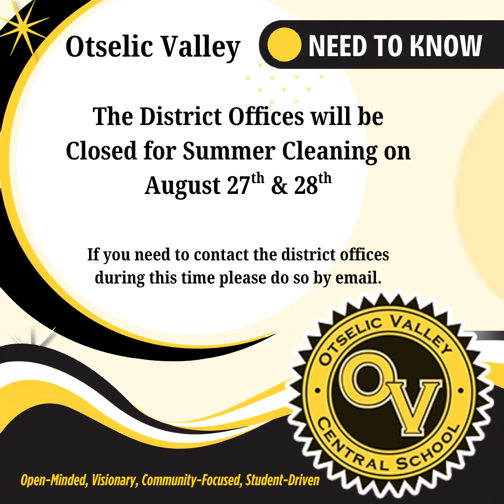 District Offices Closed Graphic