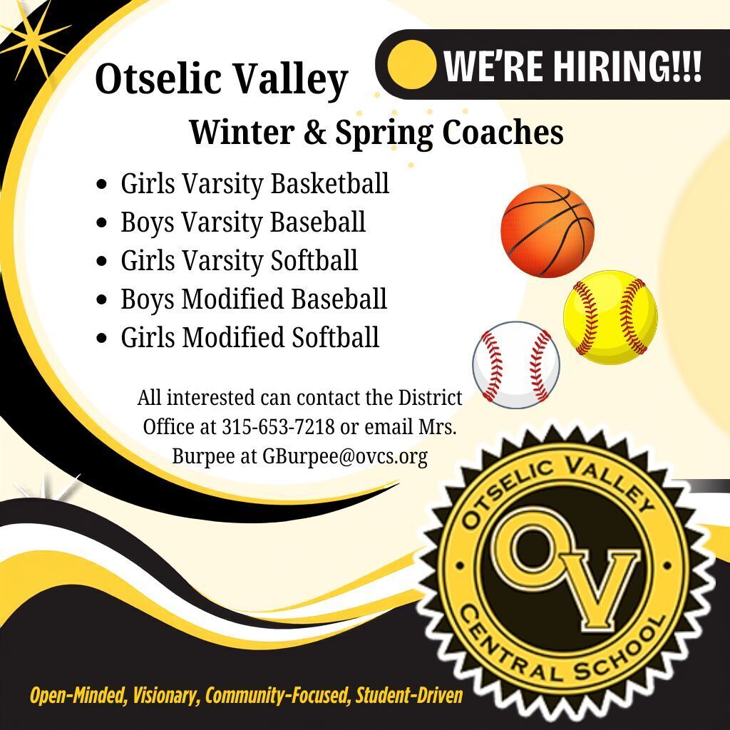 Winter & Spring Coaching Openings