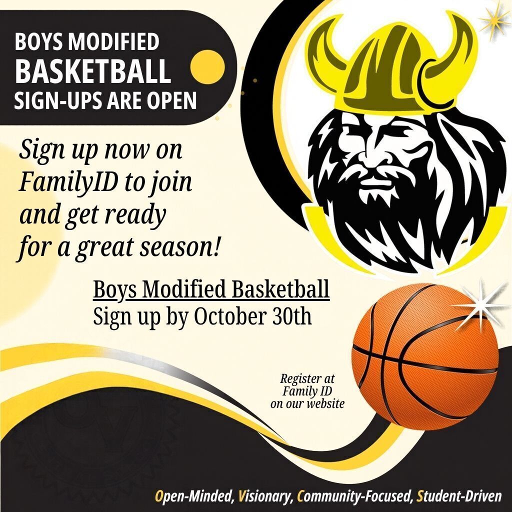 Boys Modified Basketball Sign Up Graphic