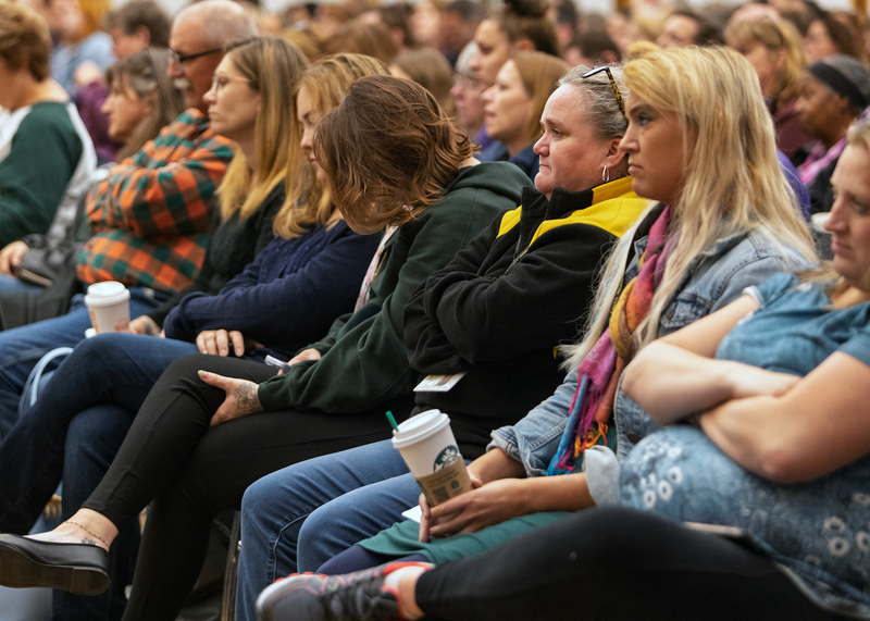 OV teachers listen to the speaker