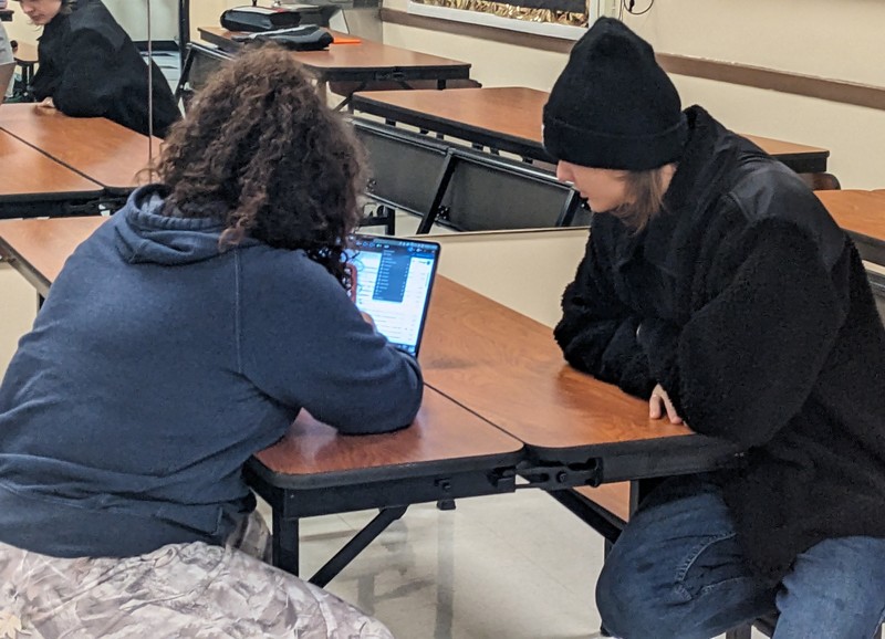 Colgate Mentors meet with some of the LPP students
