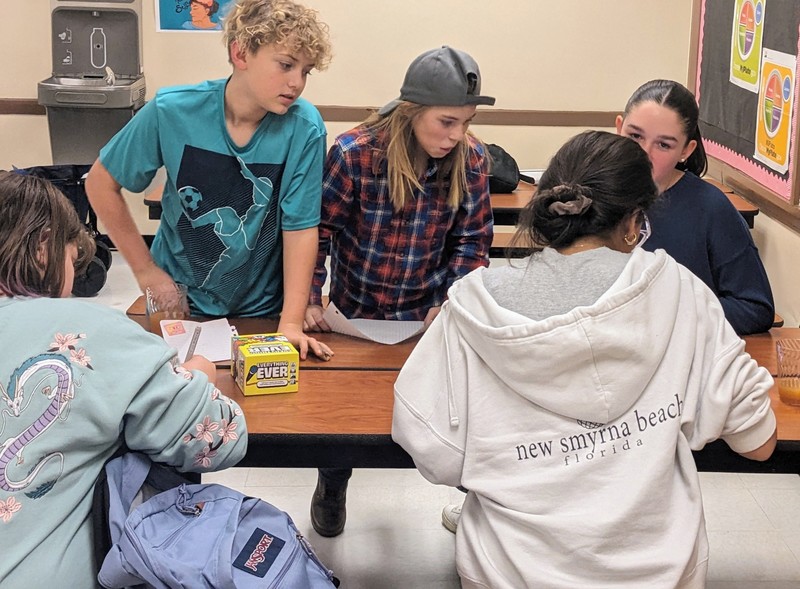 Colgate Mentors meet with some of the LPP students