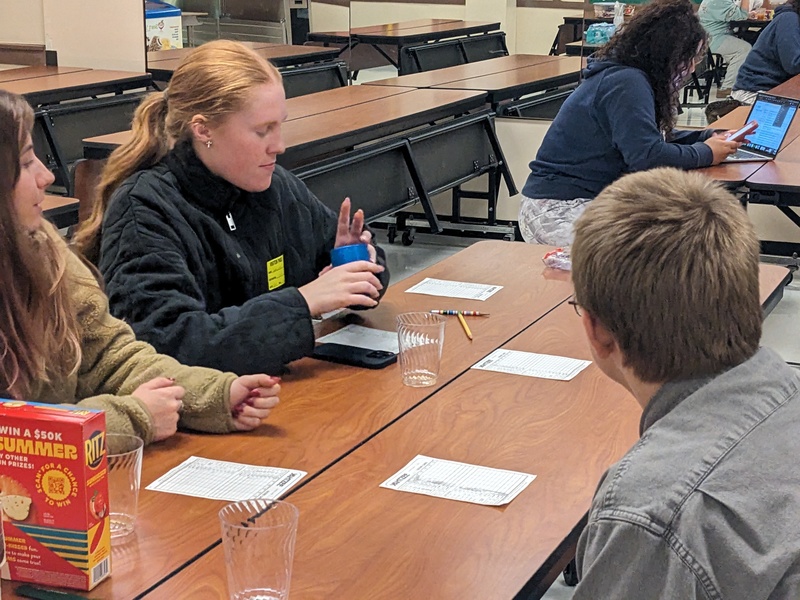 Colgate Mentors meet with some of the LPP students