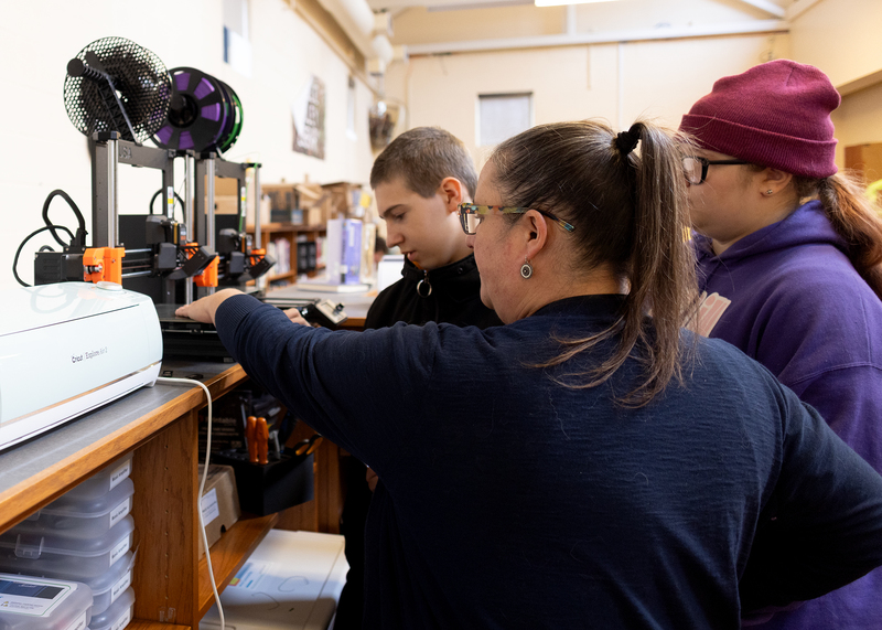 8th grade students using Fuse