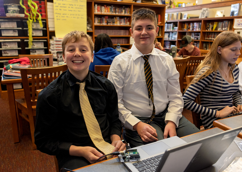 8th grade students using Fuse