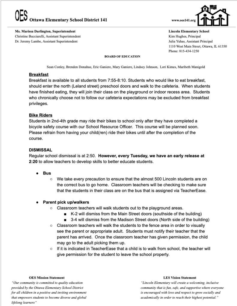 Welcome Back Letter Pg 5