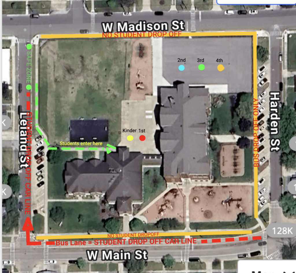 25-26 Arrival Student Drop-off procedures