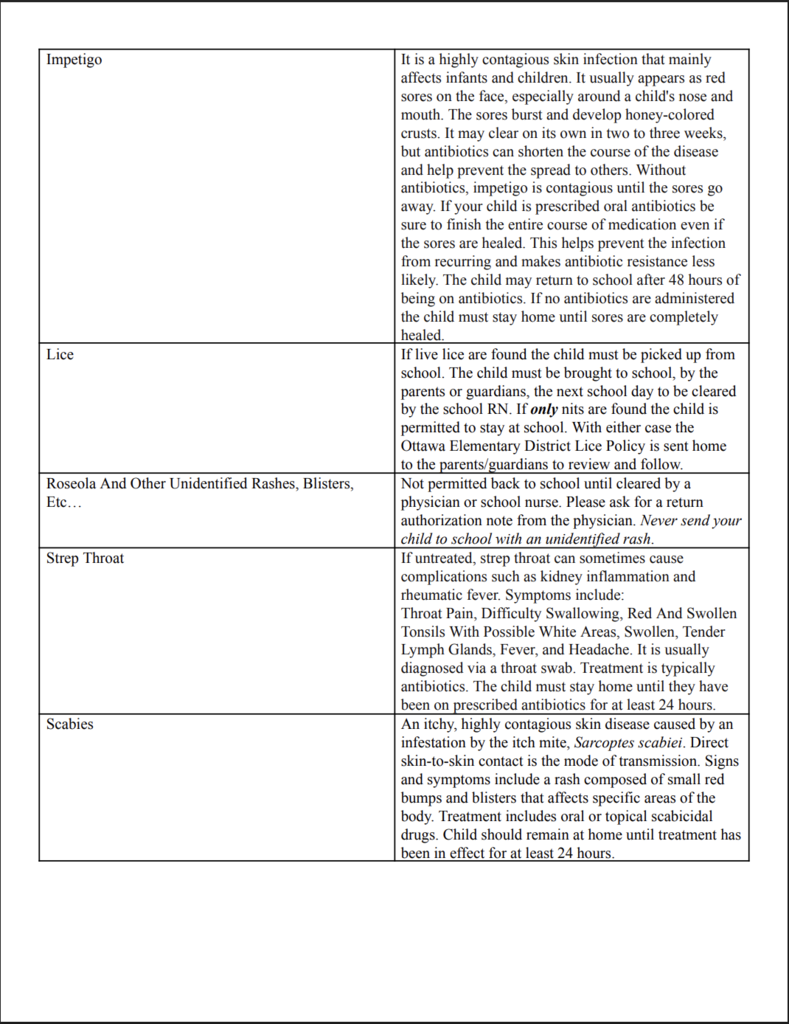 OES Illness Policy pg 2