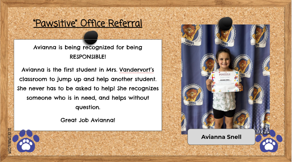 Avianna is Responsible!