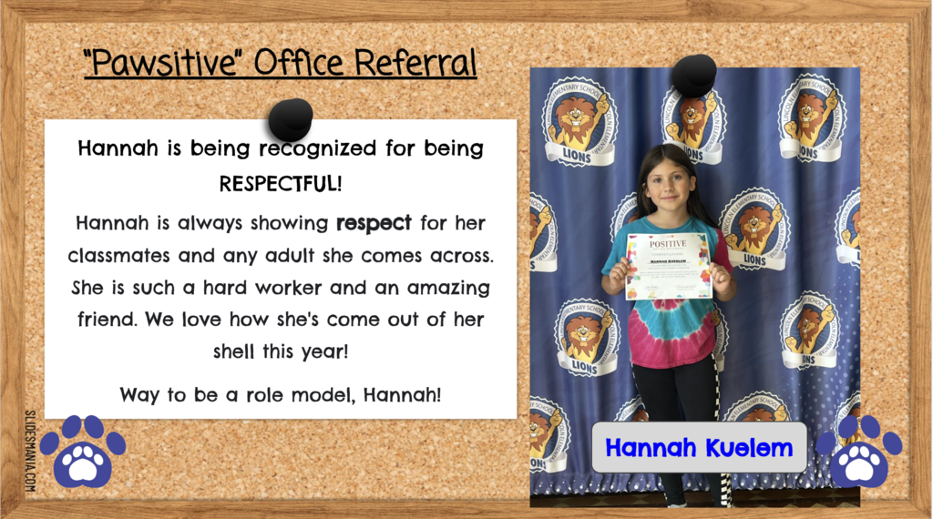 Hannah is Respectful!