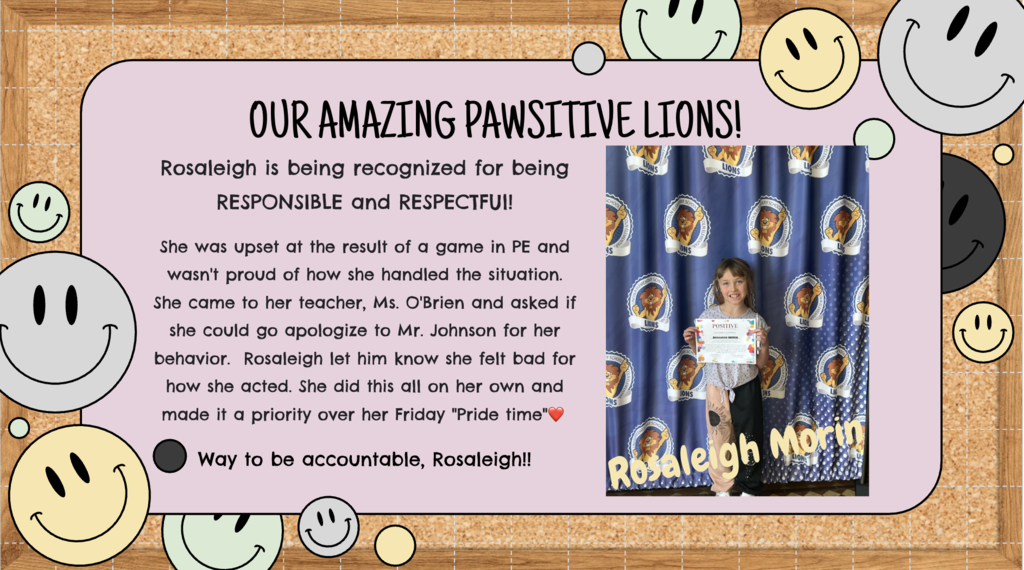 Rosaleigh is Responsible and Respectful!