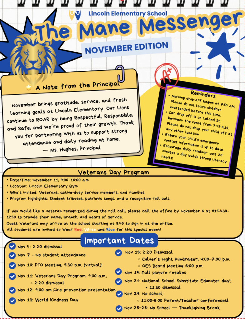 November Mane Messenger Pg 1
