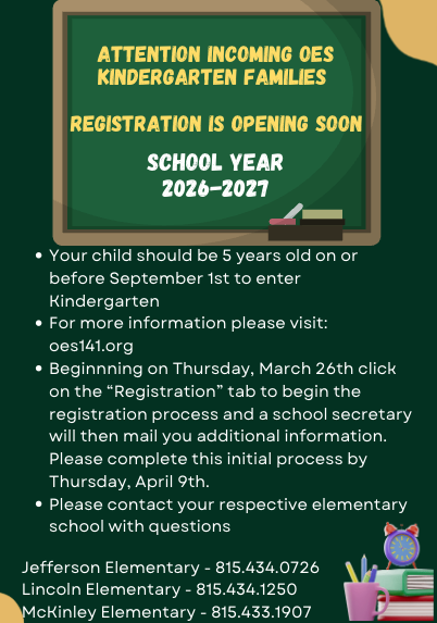 26-27 Kindergarten Registration Flyer