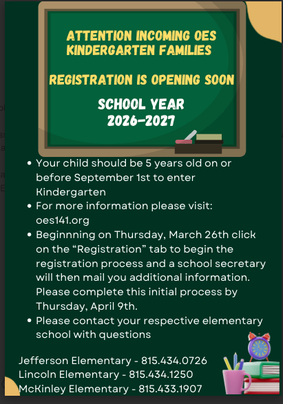 Kindergarten Registration Info