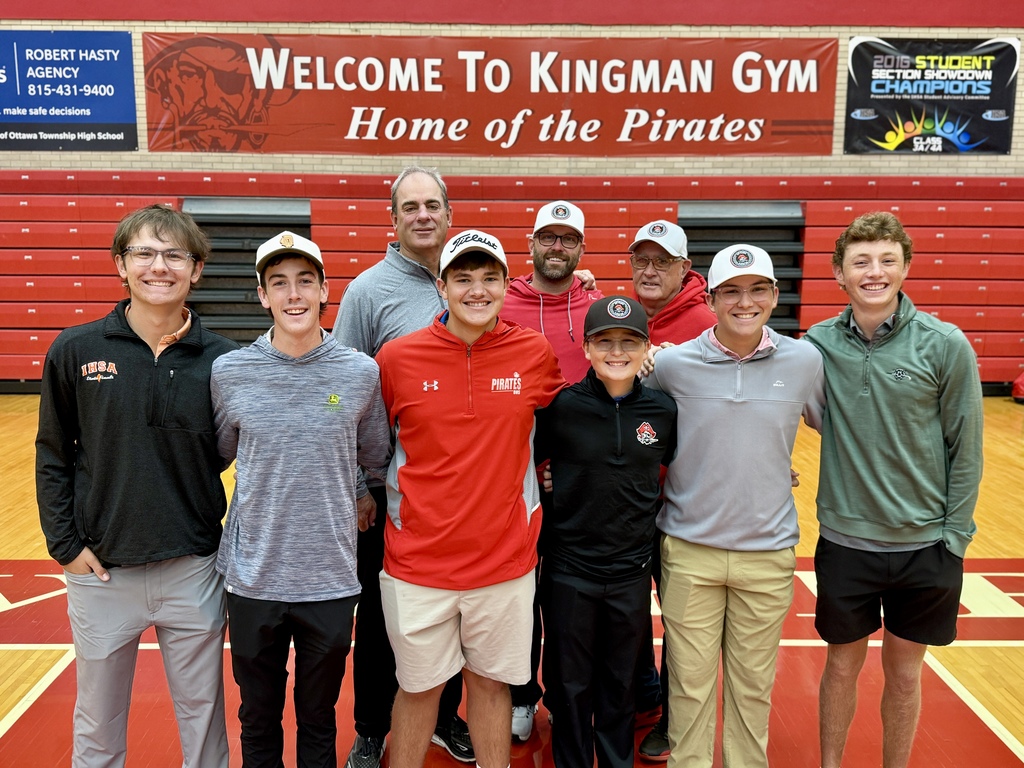 OTHS 2025 Golf Team - Jacob Armstrong, Colt Bryson, Coach Mark Cooper, Logan Cottingham, Coach Keith Budzowski, Joshua Armstrong ,Coach Jerry Couch, James Threadgill, Briar Harris