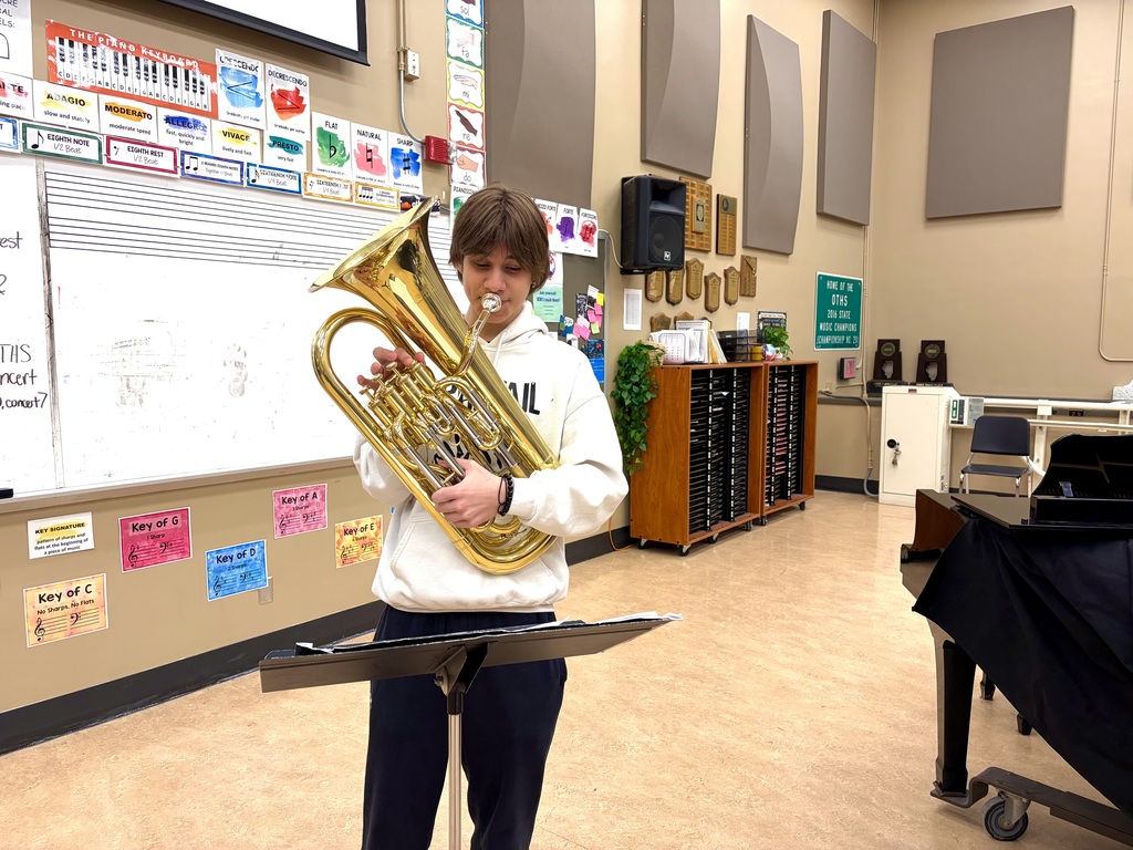 OTHS students prepare for the IHSA Solo and Ensemble Contest