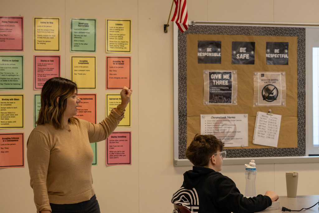 Ottawa Middle School English Class