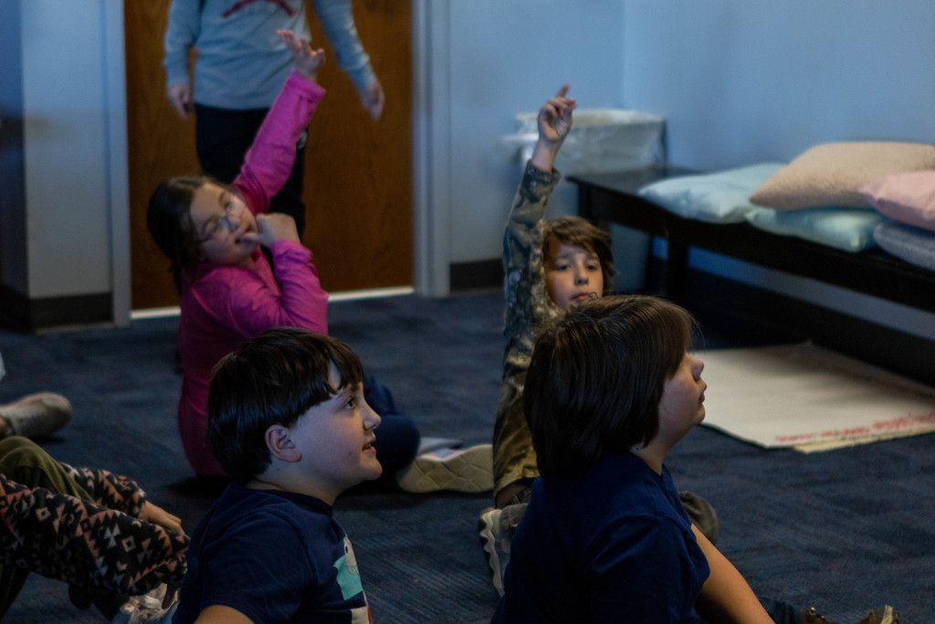 Children raising question