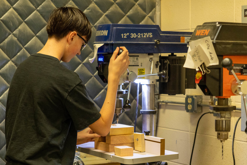 Ottawa Middle School Woods class