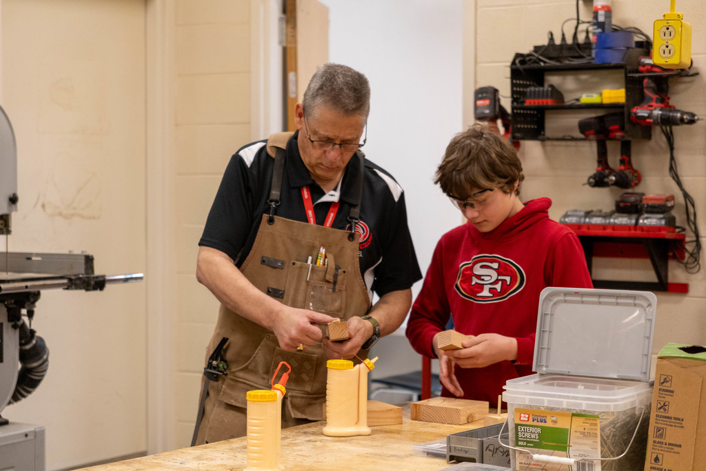 Ottawa Middle School Woods class