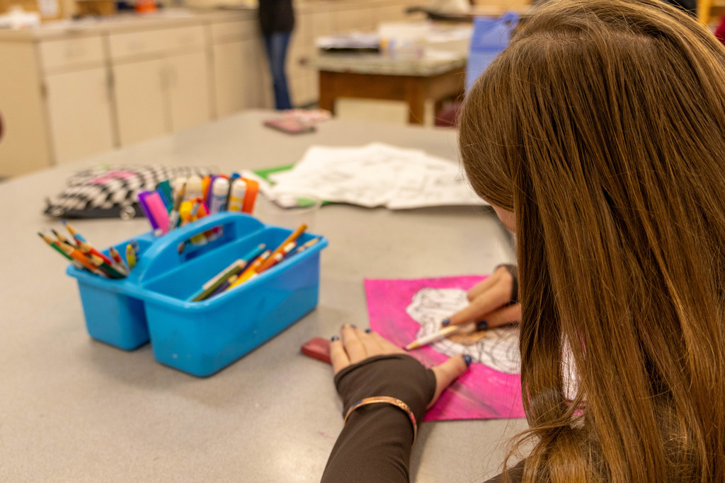 Ottawa Middle School Art Class