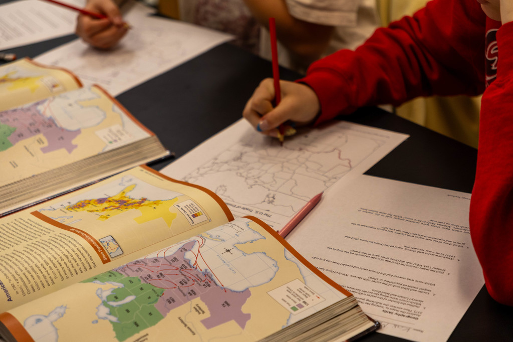 Ottawa Middle School History Class