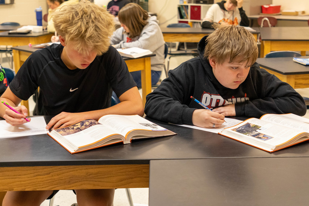 Ottawa Middle School History Class