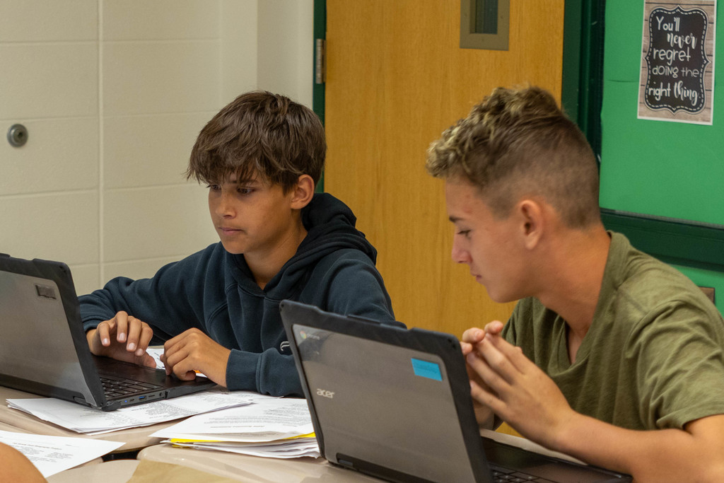 Ottawa Middle School English Class