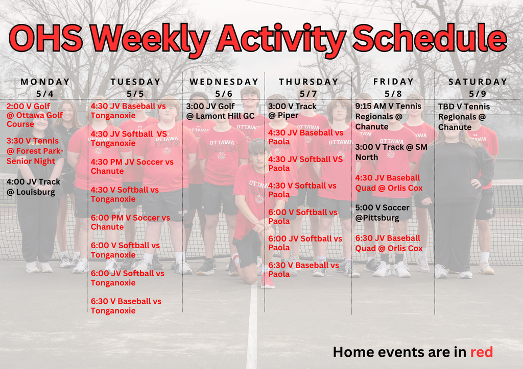 weekly activities