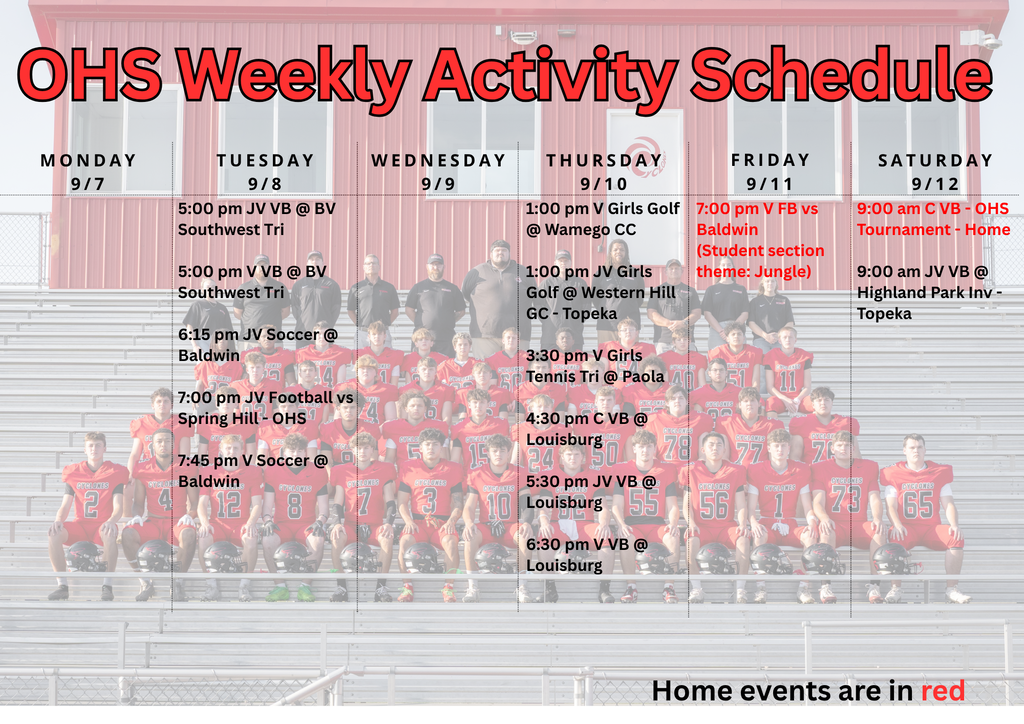 weekly activities