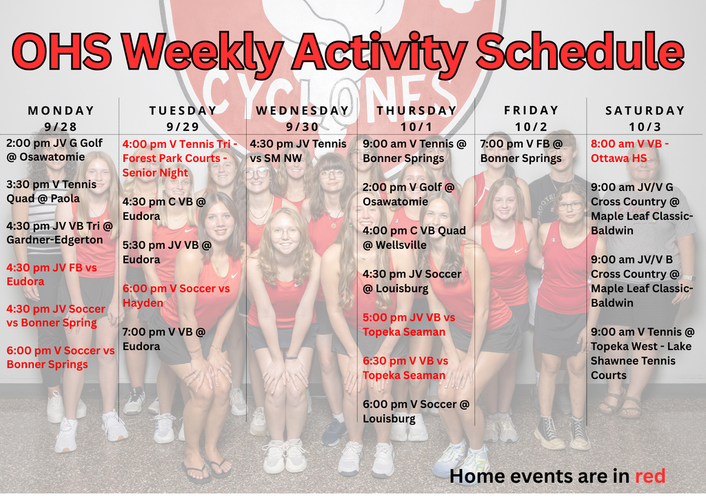 weekly activities