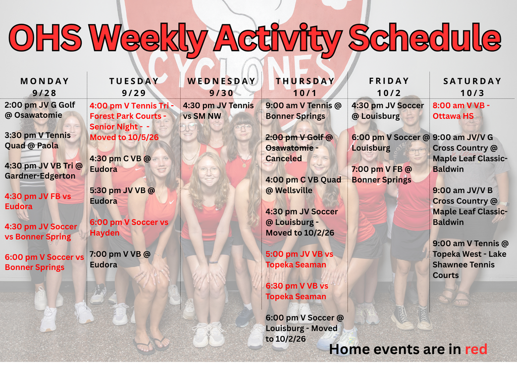 weekly activities