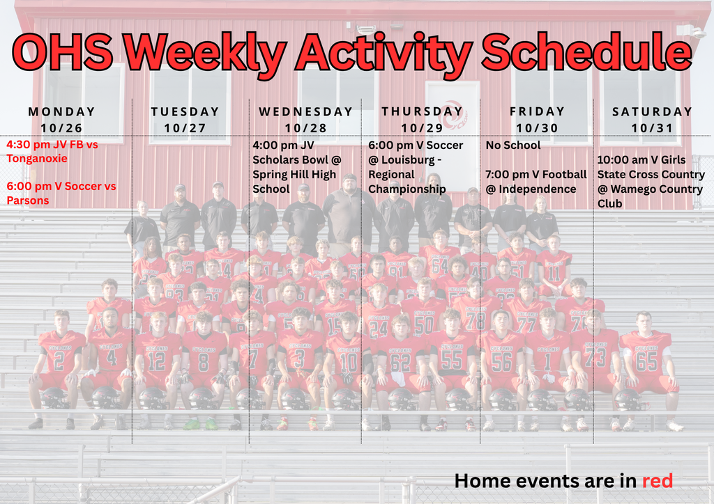 weekly activities