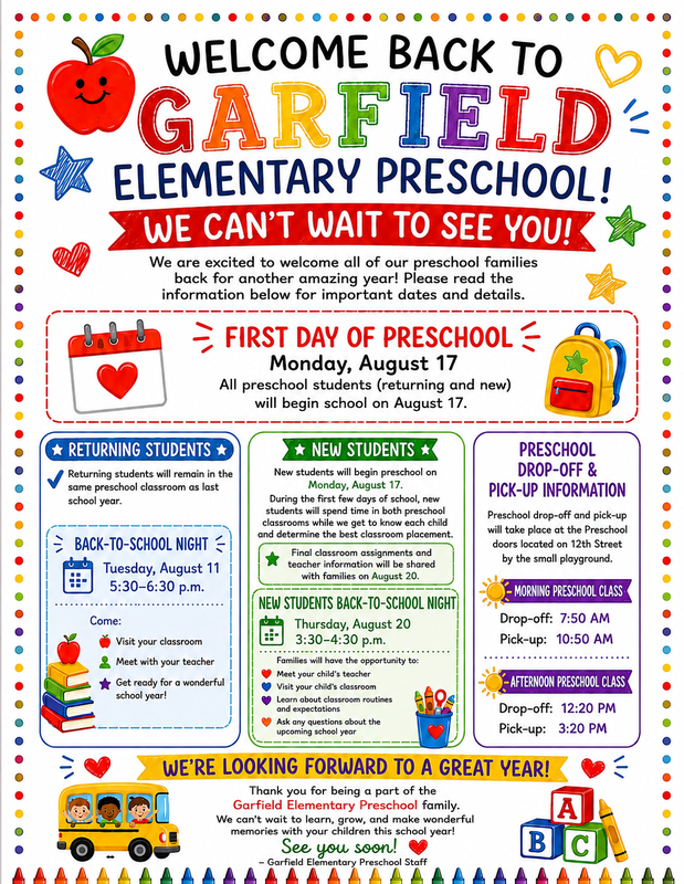 Preschool Info