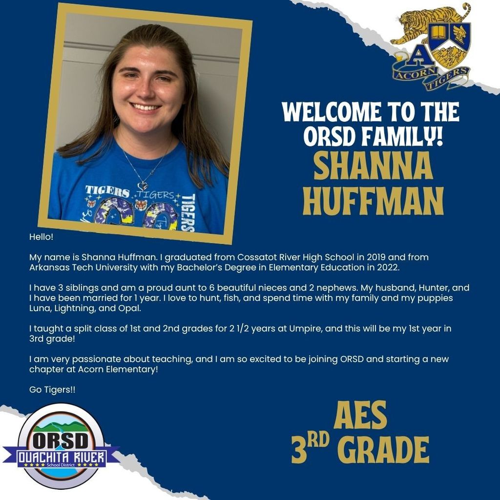 Welcome, Shanna Huffman!