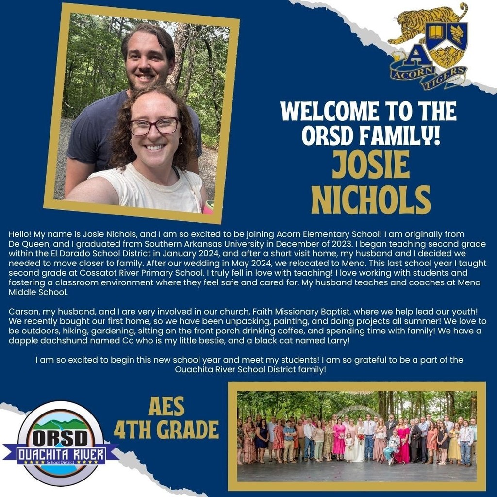 Welcome to the ORSD family, Josie Nichols! #orsdlifeprep