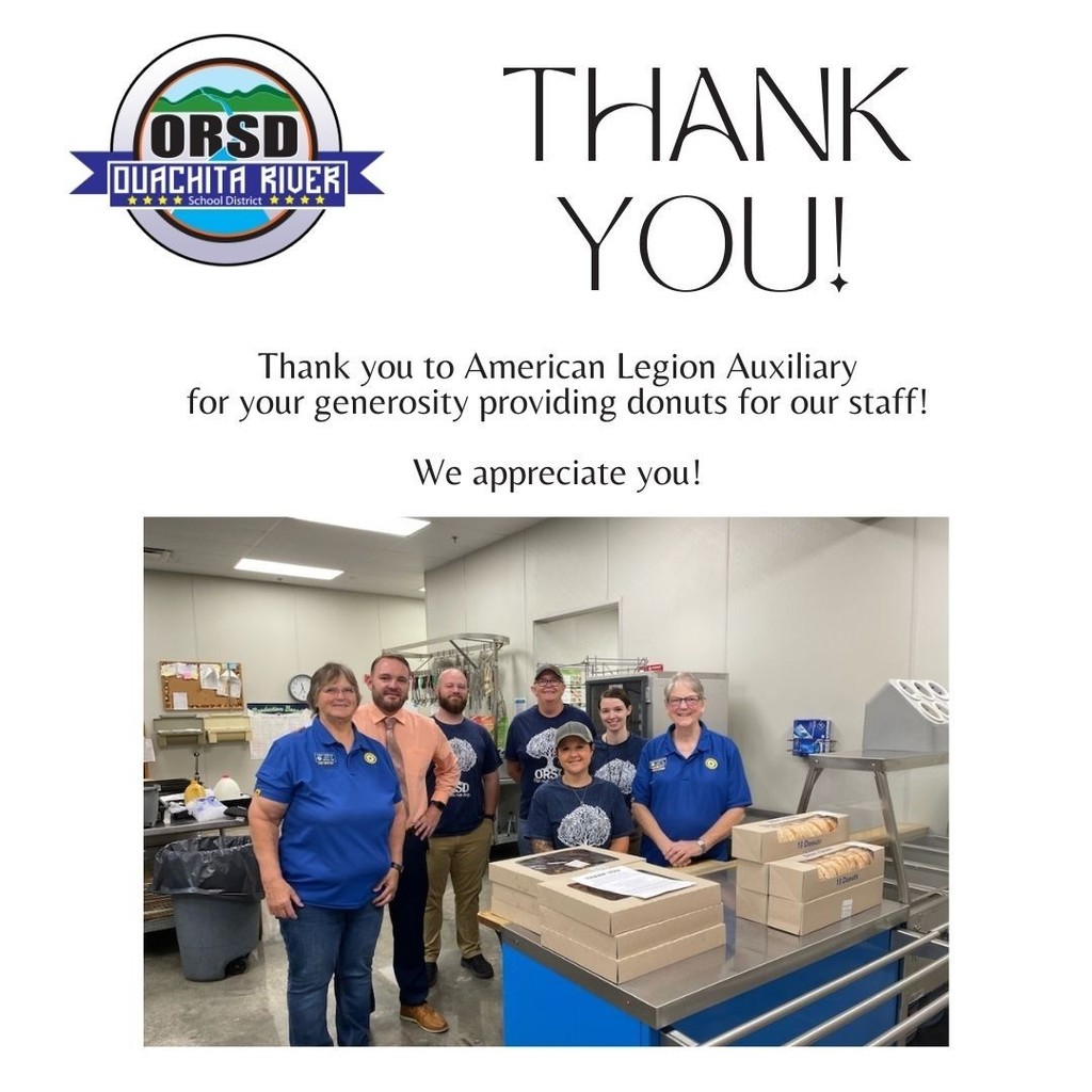 ORSD says "THANK YOU" to American Legion Auxiliary!