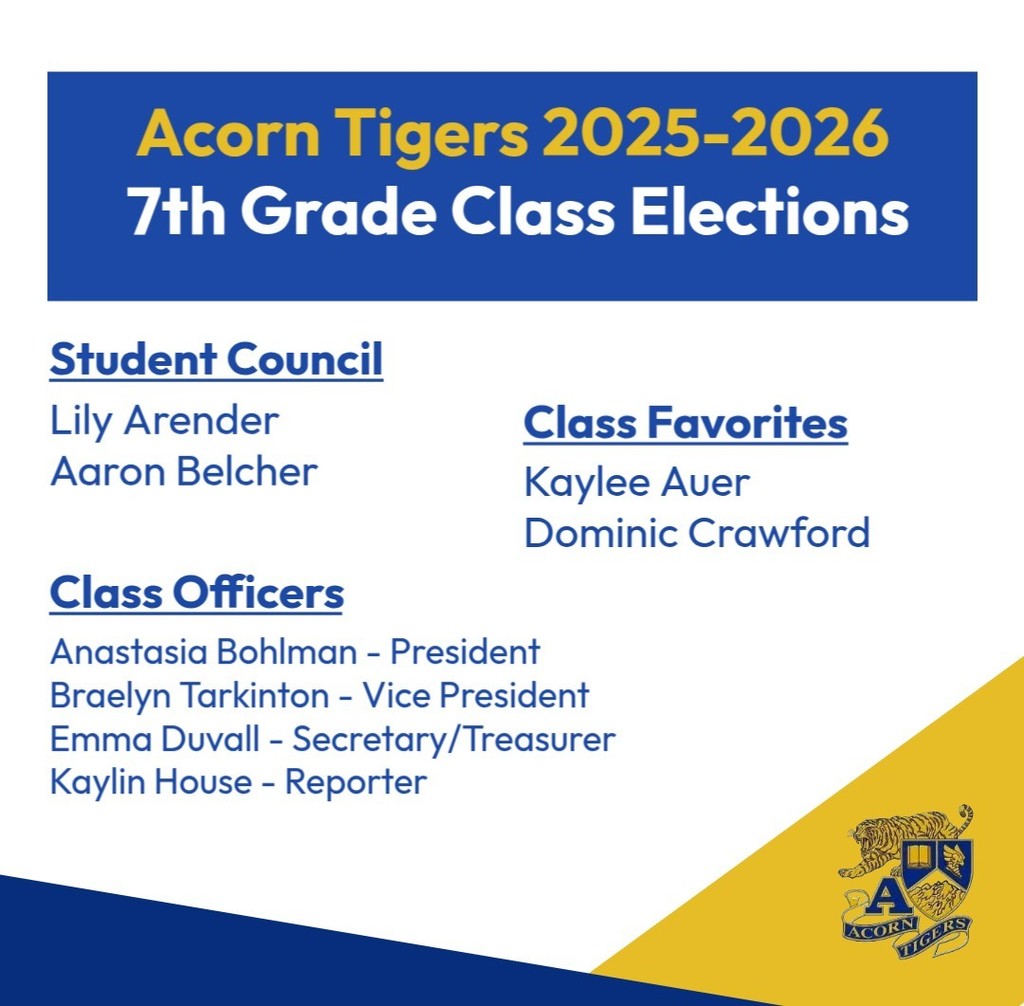AHS Class Elections - 7th Grade
