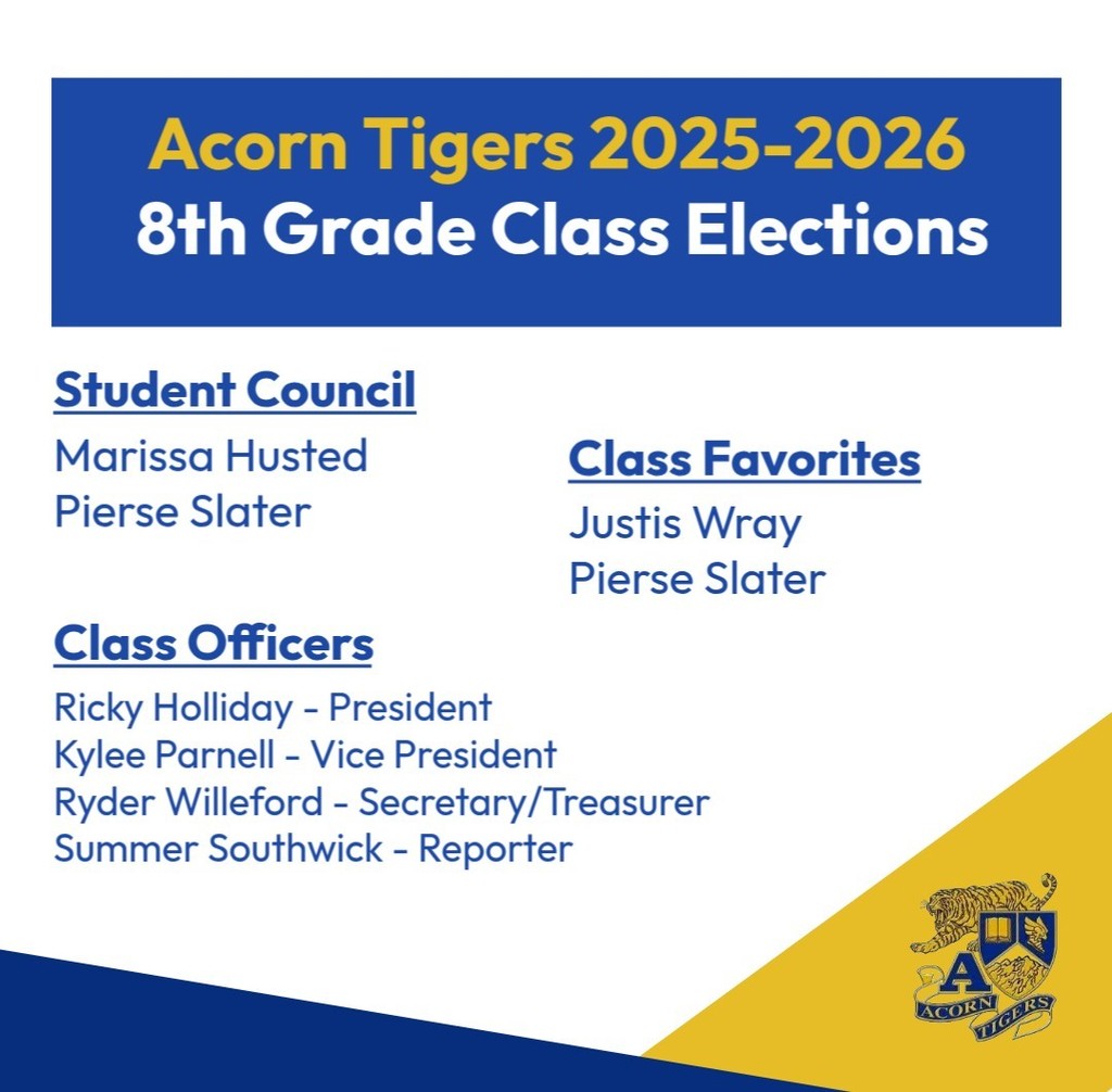 AHS Class Elections - 8th Grade