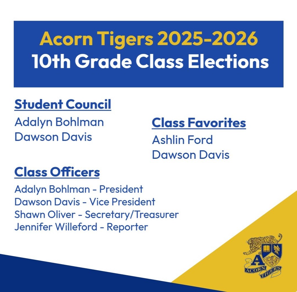 AHS Class Elections - 10th Grade
