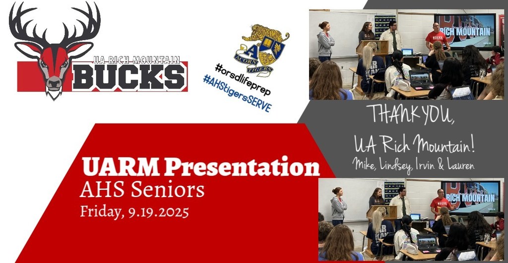 UA Rich Mountain Presentation to AHS Seniors - 9-19-2025
