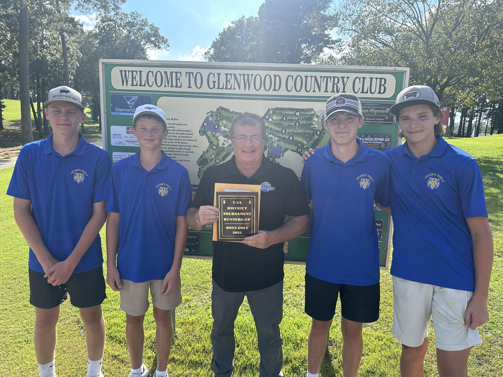 AHS Golf Team - 7 2A District Runners Up - 2025