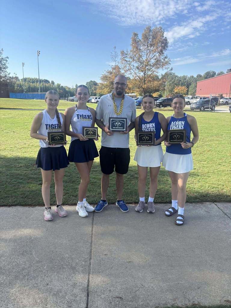 Acorn Lady Tigers 2A-1 District Tennis Champions