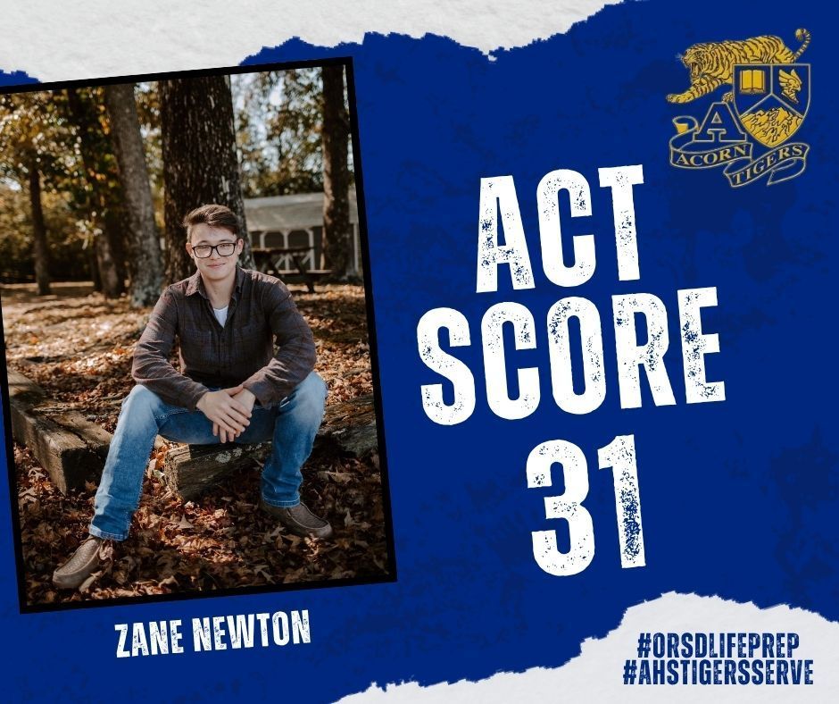 Zane Newton - ACT Score 31
