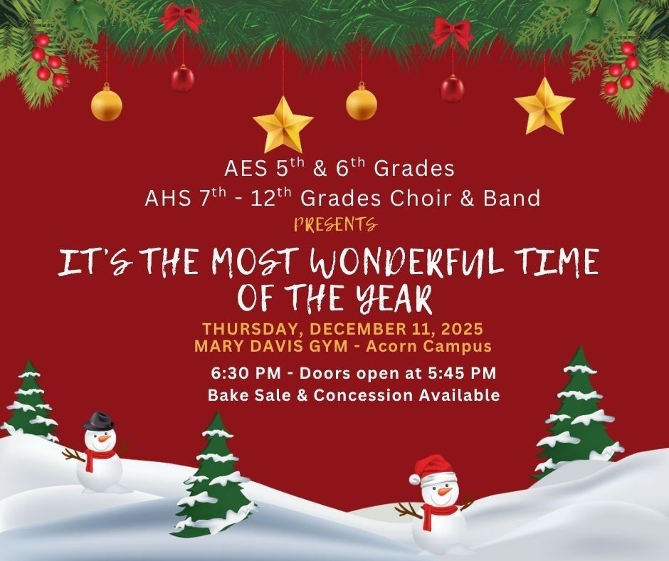 AHS & AES Band and Choir - It's the Most Wonderful Time of the Year
