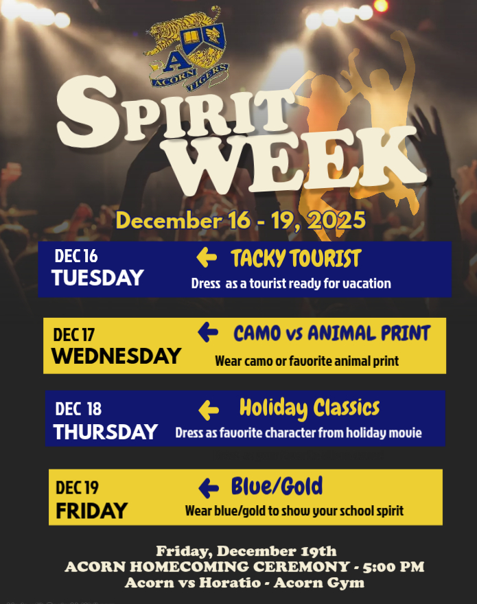 Acorn Schools Spirit Week - 12-2025