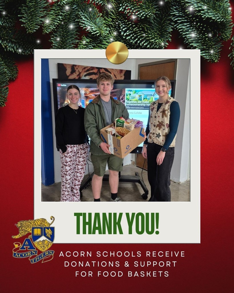 Acorn Schools Receive Donations for Food Baskets