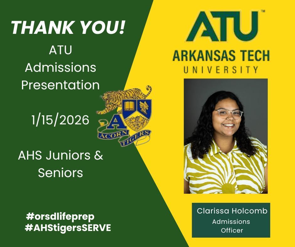 ATU Visit to AHS JRS and SRS - 1-15-2026