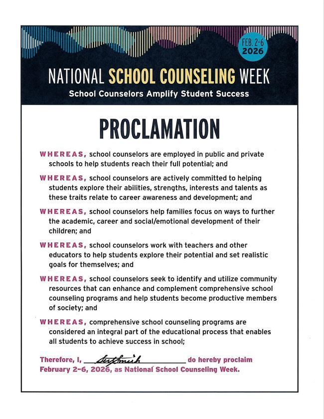 NSCW Proclamation - signed by Mary Seth Smith, City of Mena